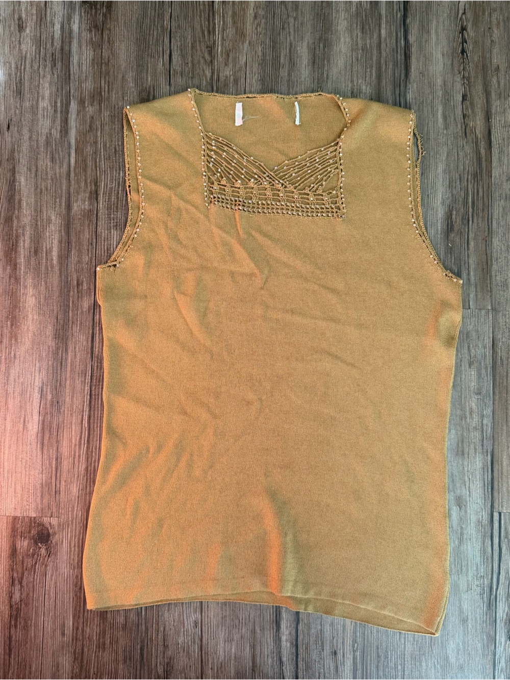 Vintage Beaded Tank Top